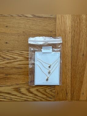 Sterling Forever Layered Chain Necklace